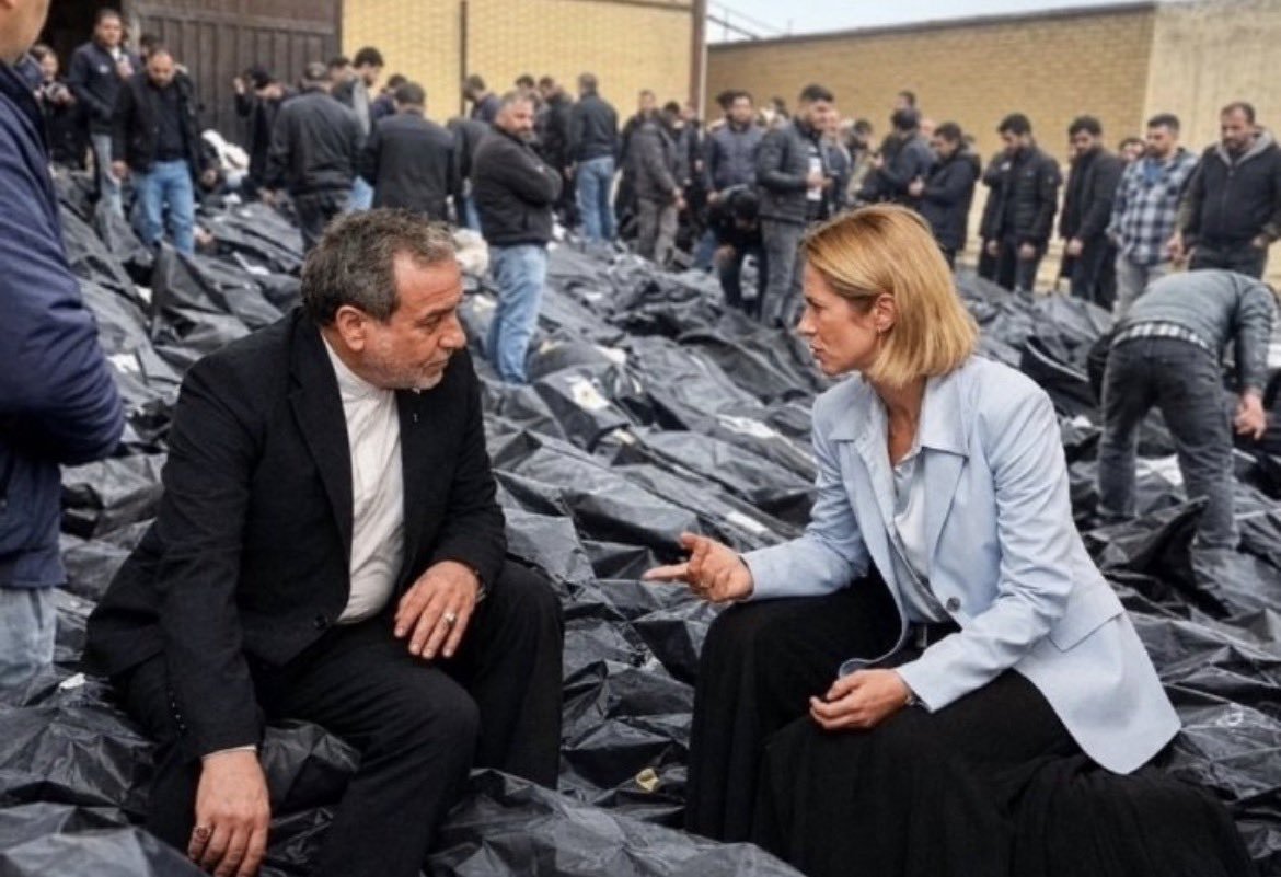SaraabNew65962's tweet photo. Shame on you for holding talks with the murderer of the Iranian people; you are a disgrace. @kajakallas https://t.co/OjLgAC1yJn