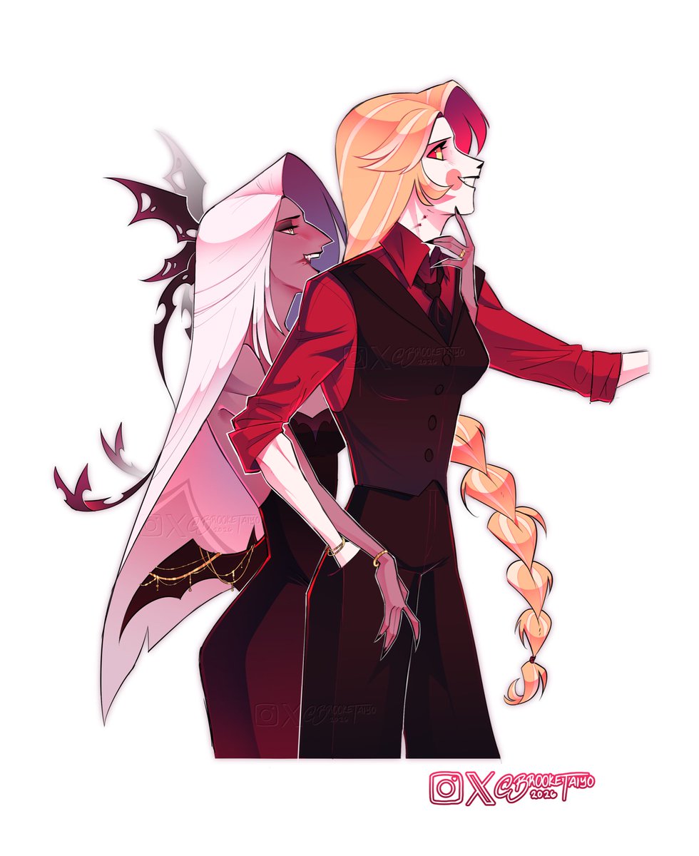 BrookeTaiyo's tweet photo. a vampire temptress 🧛‍♀️🩸🖤
.
.
#chaggie #hazbinhotel https://t.co/4AEl4MmzaS