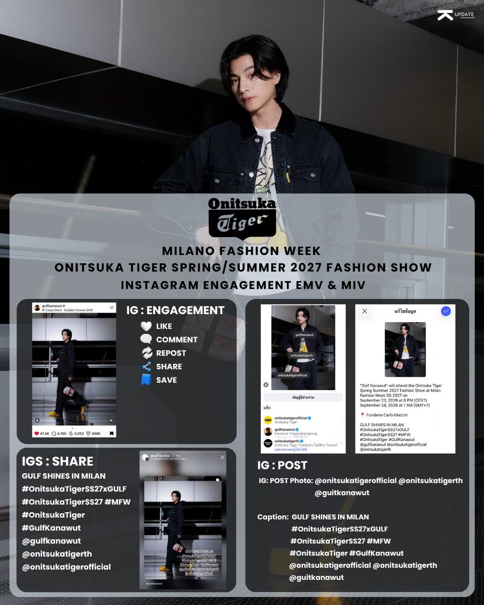 Knwupdate's tweet photo. 📌 IG : Engagement 
- ค้นหาชื่อ IG น้องกลัฟเพื่อเพิ่มการมองเห็น
-โพสต์ล่าสุดเข้าไปกด Like,Comment,Repost,Save,Share (พร้อมติด @,# )
- IG สื่อนิตยสารเข้าไปกด Like, Comment, Repost, Save, Share (พร้อมติด @,# )
- โพสต์รูปลงแอค IG พร้อมใส่ @,# 

#OnitsukaTigerSS27xGULF
#GulfKanawut https://t.co/cpEEiNZuFs