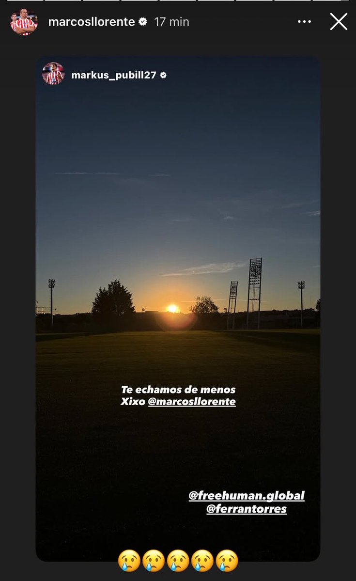 torresletters's tweet photo. Ferran in his latest Instagram story, he really misses Marcos and they using the nickname xixo https://t.co/QCaf3tlbnp