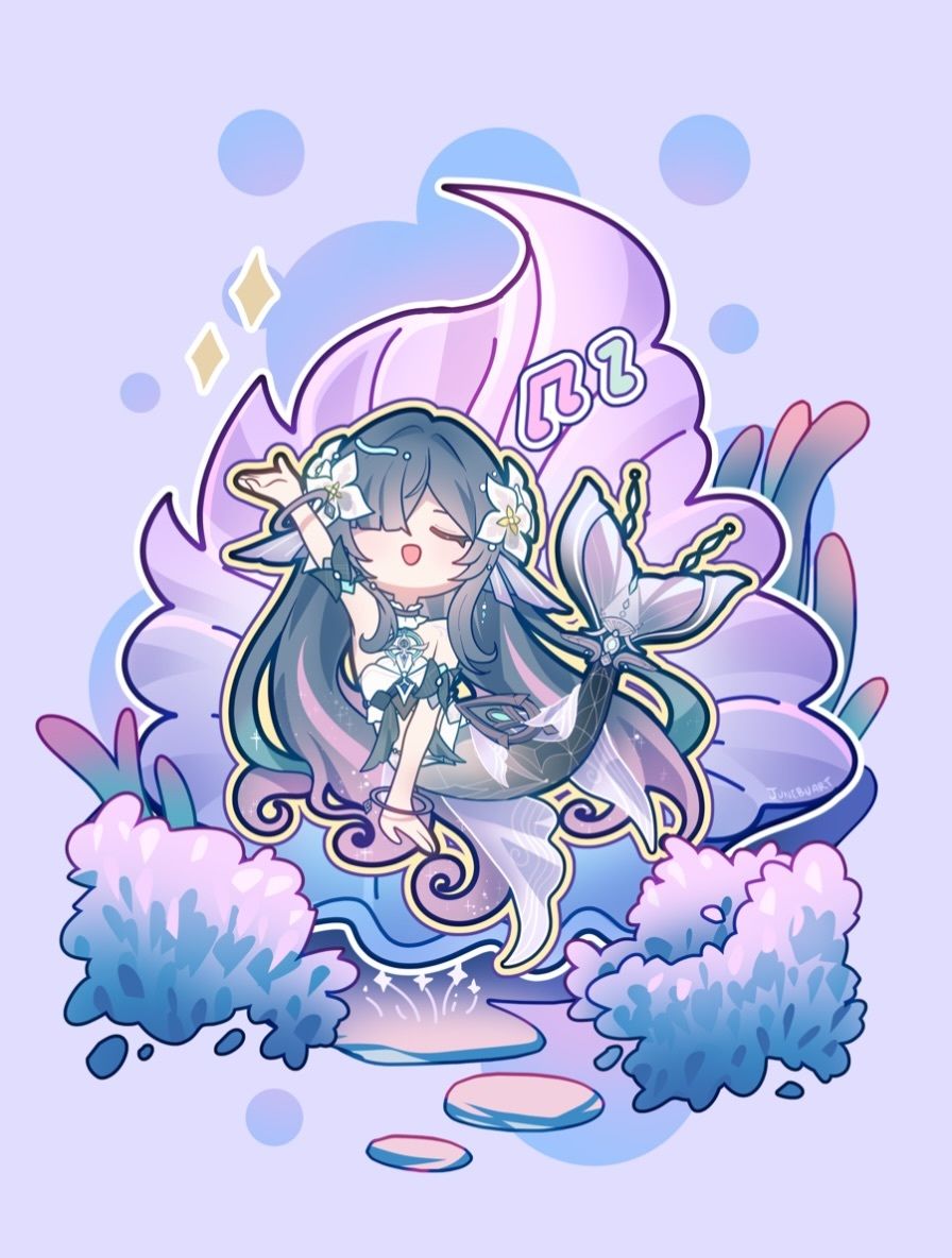 junebuart's tweet photo. Vodyanitsa 🐚

#genshinimpact https://t.co/qUqlmfGbDs