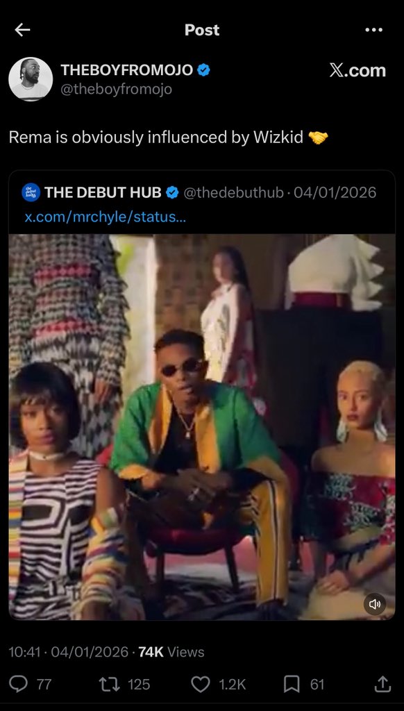 HighestRay4mq's tweet photo. Theboyfromojo speaks 🤝 https://t.co/i6uXm6pz5a