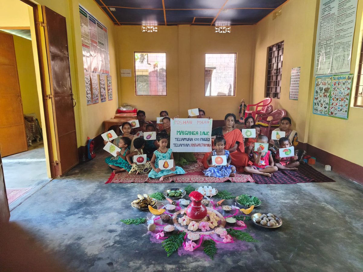 TAbpmjay's tweet photo. Celebration of Poshan pakhwada at Maiganga AAM under Teliamura SDH, Khowai Tripura on 23/09/2026.
Total participated :-21 Beneficiaries.
#PMOIndia #CMOTripura #MoHFWIndia #Jksinha #KirangitteIAS
#hfwtripura #mygovtripura #NHMTripura #AyushmanBharatPMJAYTripura https://t.co/cDPHaUx3CC