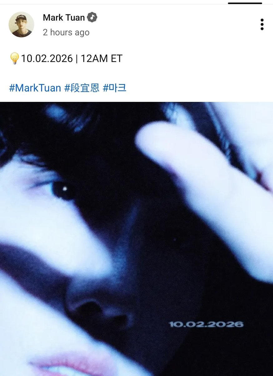 wwmarktuan's tweet photo. Mark's YouTube Post

💡10.02.2026 | 12AM ET

🔗
https://t.co/67Hi08Jljr

#MarkTuan #段宜恩 #마크 
@marktuan @DNAmngmnt https://t.co/zsxUTuQYr8