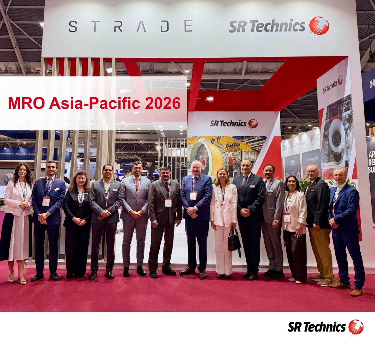 SRTechnics's tweet photo. 📍 MRO Asia-Pacific 2026 is underway!
Great conversations, valuable connections, and exciting opportunities to collaborate across the MRO industry.
Looking forward to more valuable discussions and insights at out booth #1008.
#MROAPAC #SRTechnics #Aviation #MRO https://t.co/3GupaNBM4F