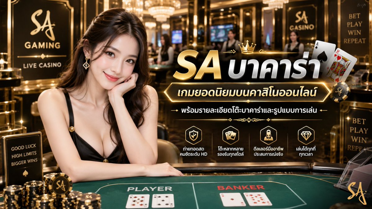 SAGAMING_CASINO's tweet photo. SA บาคาร่า ทำความรู้จักเกมยอดนิยมบนคาสิโนออนไลน์ ตั้งแต่กติกาพื้นฐาน รูปแบบโต๊ะ ไปจนถึงการอ่านผล
อ่านต่อได้เลย >> https://t.co/uqyi1FPVCW
สมัครเลย > > https://t.co/nlRtV6Sf5F
#sacasino #เว็บตรง #เครดิตฟรี #คาสิโนออนไลน์ #sagaming #sagame https://t.co/kkWv2kXQVl