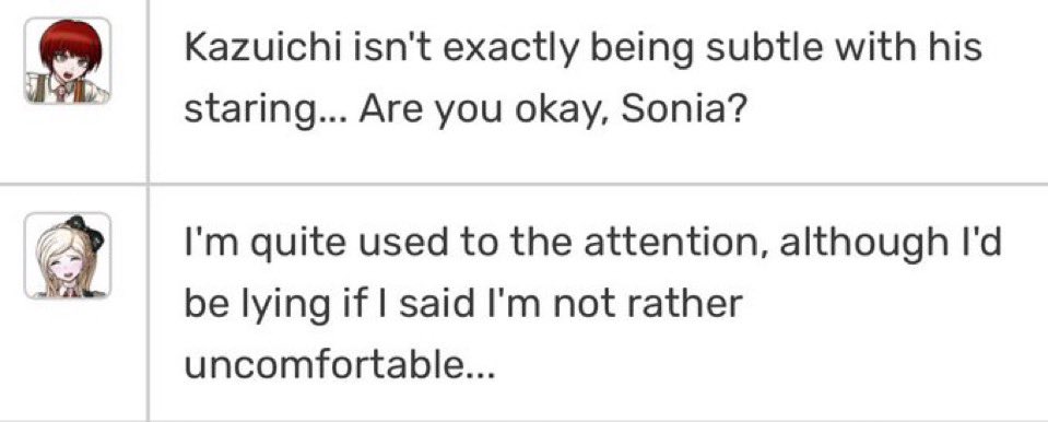 nevermiiinds's tweet photo. This fandom glazes Kazuichi sooo much even though he sexually harasses Sonia just because his design is “cute” and isn’t like Teruteru’s. His glazers hate Teruteru for being weird and creepy but love him despite them being cut from the same cloth. “He’s just misunderstood” YA NO. https://t.co/fhkDlXlT0g