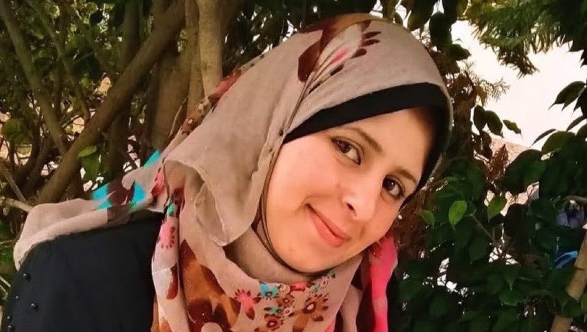 swilkinsonbc's tweet photo. This is 31 year-old mother Fidaa Khader Totah, shot dead by the israelis near the Abu Mudein police station on Salah al-Din Street in Gaza City https://t.co/xMugL71X2a