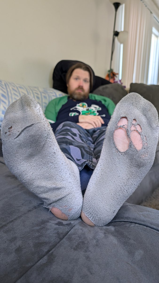bearfootlmbrjck's tweet photo. I think my socks might be dirty and have some holes in them. Mind taking a look for me? https://t.co/uIhnO0qz9z