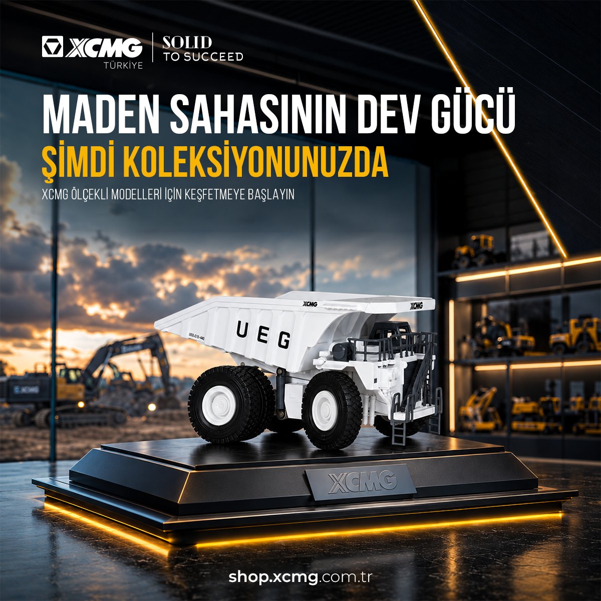 XCMGTurkiye's tweet photo. Maden sahasından uzaya. 🚀

“Wandering Earth 2” temalı 𝗫𝗖𝗠𝗚 𝗨𝗘𝗚-𝗘𝟭𝟬-𝟰����𝟬 Özel Seri Maden Kamyonu, 1/87 ölçekli modeliyle bilim kurgu ve iş makineleri dünyasını aynı koleksiyonda buluşturuyor.

🛒 https://t.co/kSTSGnXzS3

#XCMG #XCMGTürkiye #SolidtoSucceed #XCMGShop https://t.co/24sJBEMv0o