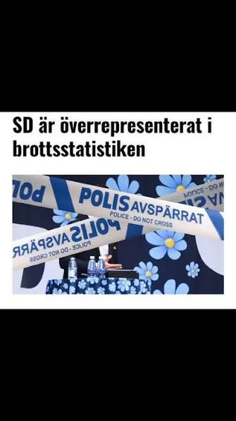 JonasKarlbukip's tweet photo. @gridwarper @hanifbali Sverigedemokraterna är 4 gånger mer dömda för brott än invandrarna 
Jimmie Åkessons kompis är en gängkriminell som var på hans bröllop
Precis som journalisten Robert Aschberg sa om SD
En röst på SD är en röst på kriminella https://t.co/EypcTrzs9Y