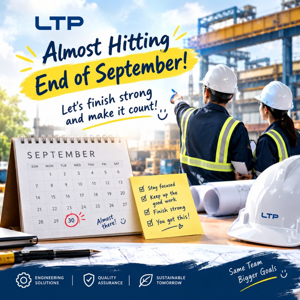 EngineeringLtp's tweet photo. Behind every engineering solution is a team that keeps moving forward — safely, professionally and together.
Let’s finish September strong and make every effort count! 📷
Same Team. Bigger Goals. Better Engineering.
#teamwork #safetyfirst https://t.co/LDNkmxtH6y