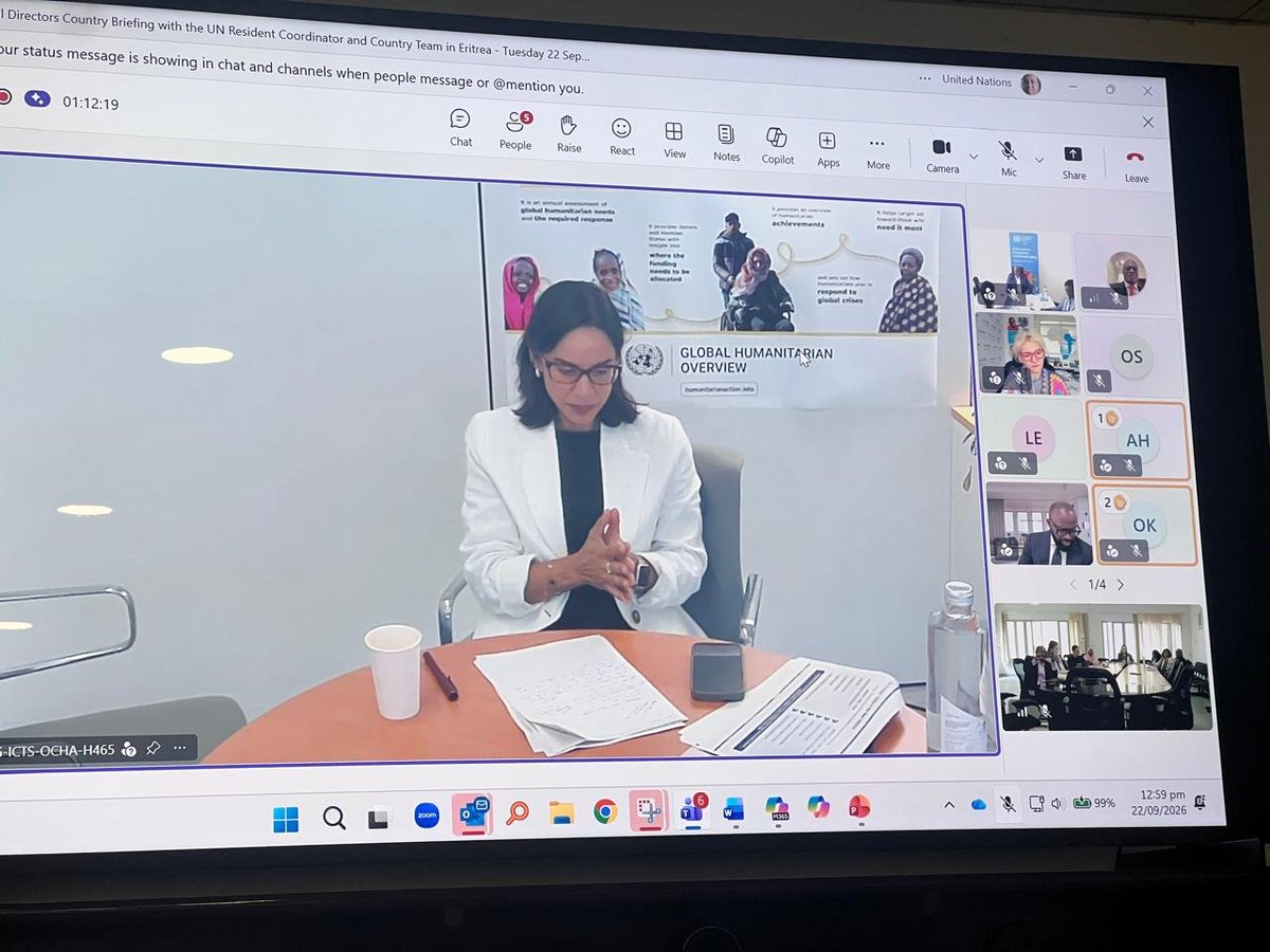 UNinEritrea's tweet photo. UN Team in #Eritrea met w/ Africa Regional Directors to present our next five-year partnership framework with Eritrea. Building on hard-won development gains, we explored how partnerships, expertise and financing can help unlock the country's next chapter of opportunity &amp; growth. https://t.co/3ApWIkR2vI