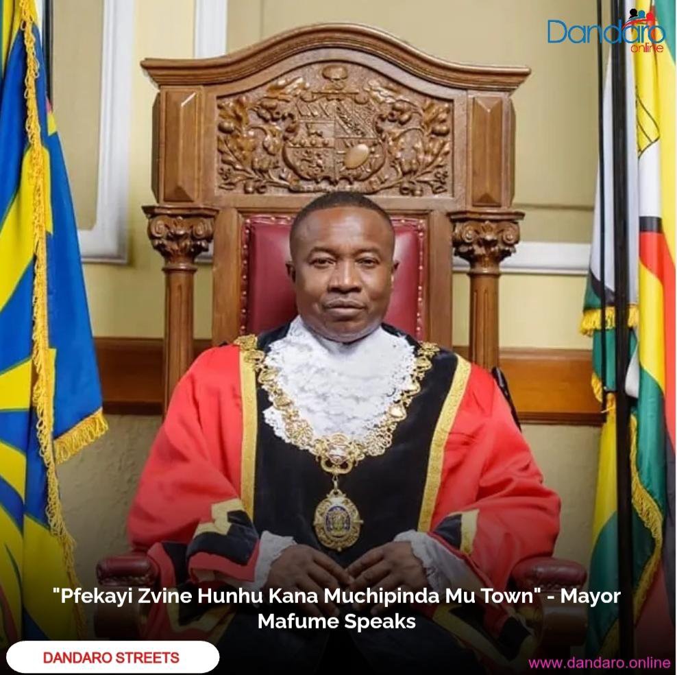 DandaroOnline's tweet photo. #dandarostreets Harare Mayor Jacob Mafume has urged residents to dress decently when visiting the Central Business District, warning that people dressed inappropriately could be asked by police to cover up.

Mafume said there was a need to maintain decency in society, arguing that the city cannot have people walking around with their “behinds out in the open.”

He said the intention was to encourage decent dressing and avoid a situation where authorities would have to introduce a dress code or uniform for people entering the CBD.

Follow Our WhatsApp Channel:
https://t.co/cYTwWjSLzD