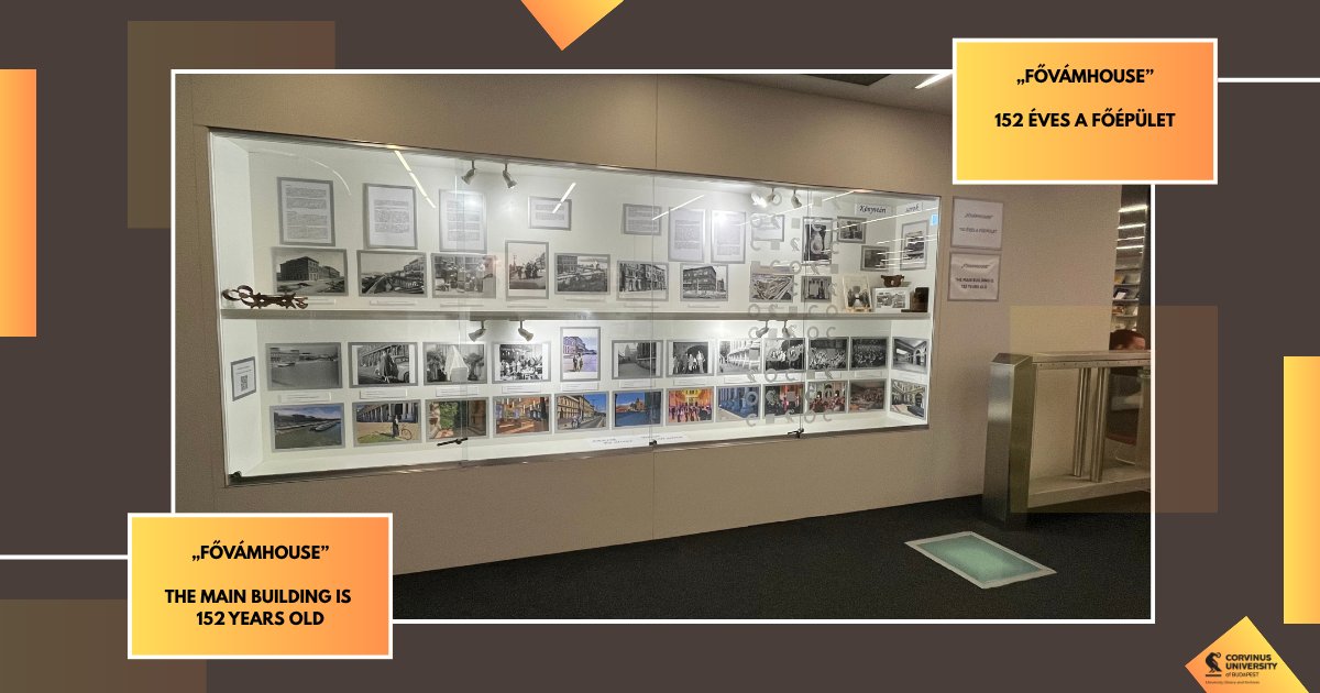 corvinlib's tweet photo. The past and the present meet at the Corvinus Library! ✨

Our exhibition on the history of the university is now open, guiding visitors through the history of the main building.🏢

#corvinlib #kiállítás #múltésjelen https://t.co/z44MMIDWXZ