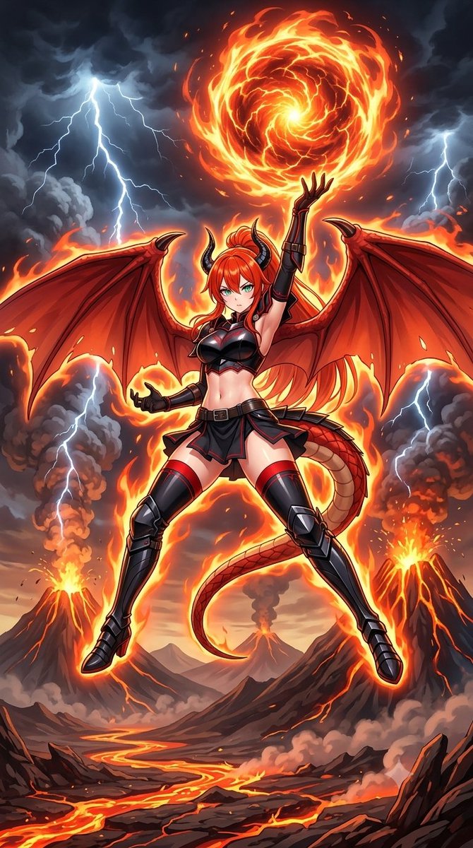 WhiteFox575's tweet photo. Ryuka
#DragonGirl #Dragon #FullPower #AIart️️️️️️️️️️️️️️️️️️️️️️️️️️️️️️️️️️️️️️️️️️️️️️️️️️️ #ThighHighBoots #Fire https://t.co/wHj8d8Fyws