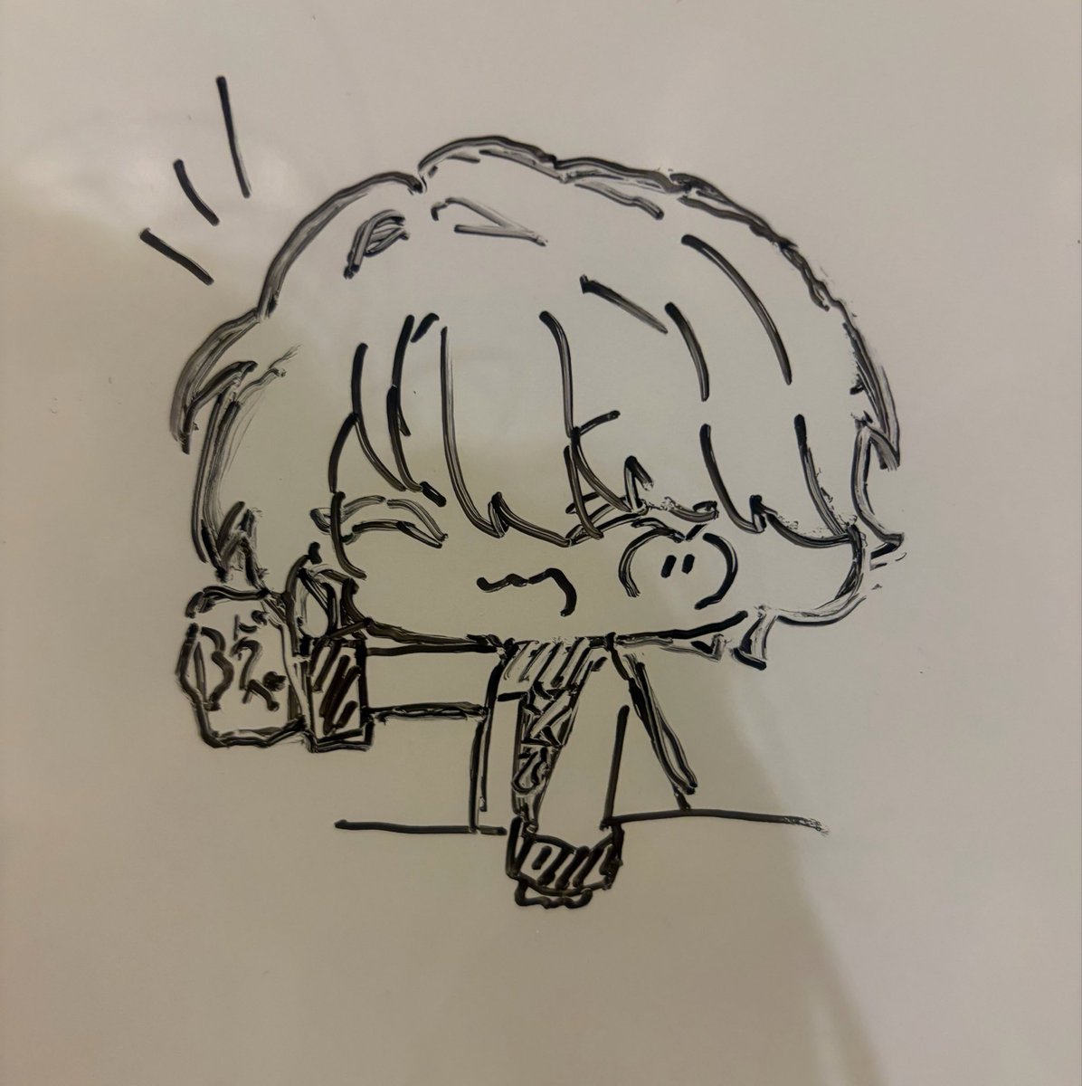 sino0_xxx's tweet photo. これは死ぬほど手が震えてる中描いたホワイトボードの絵 https://t.co/bl9OZjn9Hr