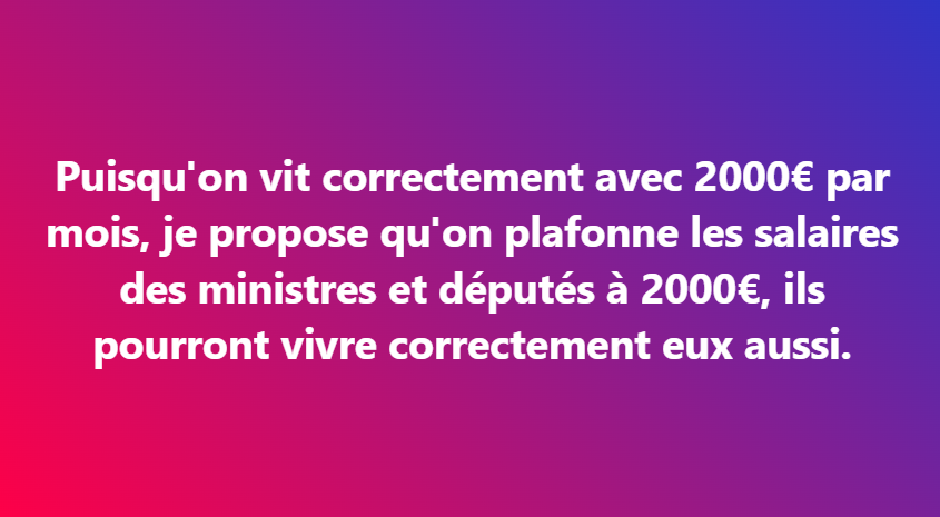 BlemontD's tweet photo. C’est parti pour le hashtag #ministres2000euros, répandez le partout ! #ministres2000euros #ministres2000euros #ministres2000euros https://t.co/r1EeBKFVEn