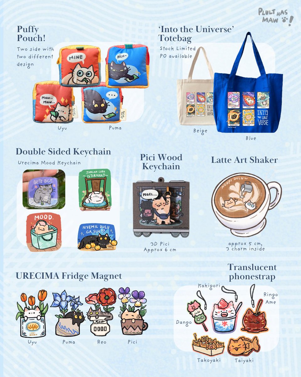 Plulthasmaw's tweet photo. [🩵&amp;🔁]
#CF23 Catalogue! ✨

It’s time to show you guys the new items I’ve been cooking! 👩🏻‍🍳✨

PO (Pick up &amp; Mail Order)
📦 Until 5 Oct

🫧 Booth B-24
📍 ICE BSD, 31 Oct – 1 Nov
🔗 https://t.co/xL0oKay4hS

(1/2) https://t.co/EtzQaZcHgw