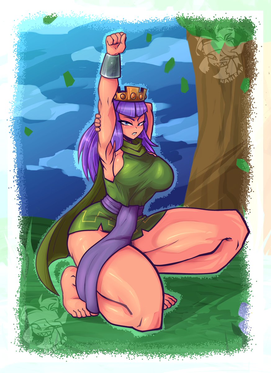 NAN1RAP's tweet photo. Archer Queen stretching... 
#ArtRoyale https://t.co/JW5Lb30KB7