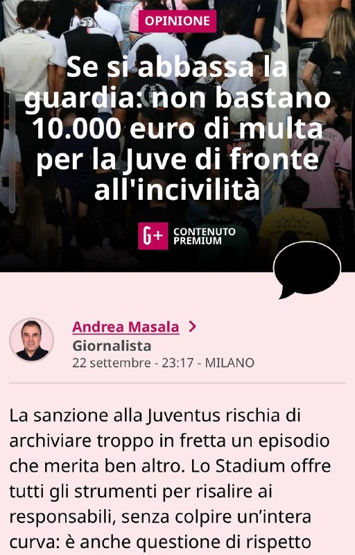 SandroSca's tweet photo. 6 pezzi su Rowe
7 su curva Juve e Mazzola (multa più alta di sempre per casi analoghi più gravi)

Più pezzi sulla multa che nei mesi in cui Butti e Viglione chiedevano arbitri e 'Inter foraggiava gli 'ndranghetisti

Chi legge Gazzetta (?) non è stufo della Corea del Nord? https://t.co/awsfaqBCyz