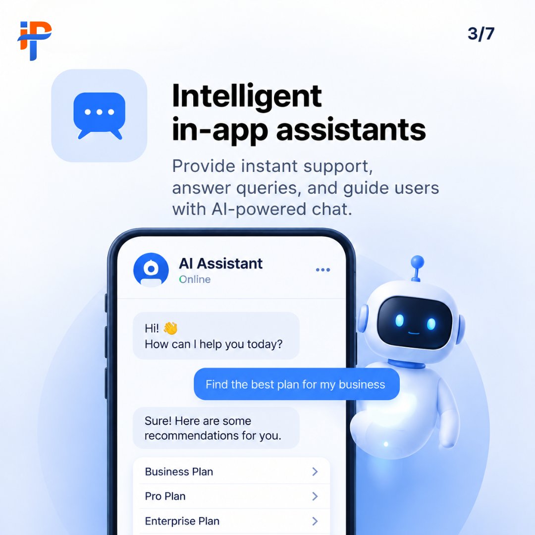 iphtechnologies's tweet photo. AI is changing the way mobile apps connect with users. 
From AI-powered personalization to intelligent in-app assistants, modern apps can deliver smarter, more relevant, and more engaging user experiences.

At IPH Technologies, we build AI-powered mobile solutions. https://t.co/m8LjMOWi0I
