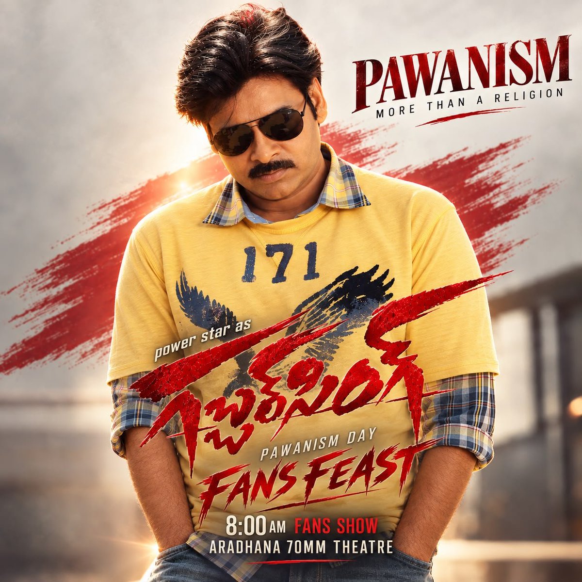 TeamHydPSPK's tweet photo. 8:00 AM Fans Show at Aradhana 70MM Theatre ⚡️

One day. One Celebration. One Pawanism! 

#PawanKalyan #GabbarSingh https://t.co/KN8hAPJZnk