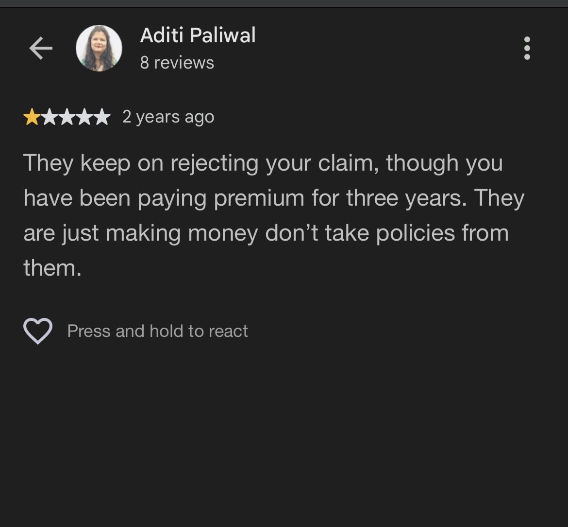 PinakUmateqcgg's tweet photo. @StarHealthIns @star_orm I have strong concerns related to malpractices being followed by Nagpur office Sales and Area managers. Attaching some people experiences in past as well of reviews @irdaindia https://t.co/lrjhEkNnTI