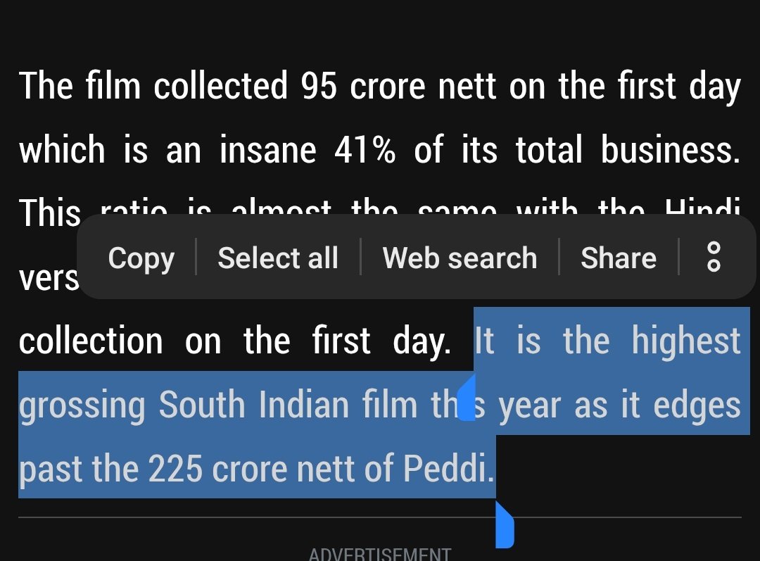 Only_Factsyy's tweet photo. Ultra negativity couldn’t stop the #Toxic storm! 🔥 Despite all the negativity, the film has now crossed #Peddi’s ₹225 Cr net and become the highest-grossing South Indian film of the year. The box office has given its answer loud and clear! 💥

#Toxic #ToxicStorm #BoxOffice #SouthCinema #Blockbuster #HighestGrosser #NDLBoxOffice