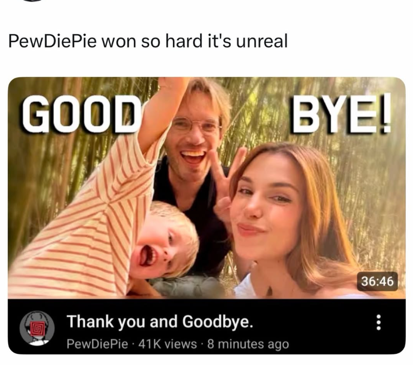 preetsvideo's tweet photo. PewDiePie became one of the defining creators of YouTube, growing from gaming videos recorded in his room into one of the most recognizable personalities on the entire internet. His Amnesia and horror-game videos helped fuel his early rise, while series like Meme Review, LWIAY and countless reaction videos allowed his channel to evolve far beyond gaming. Along the way, he became the first individual YouTube creator to reach 100 million subscribers.

What makes PewDiePie’s story especially interesting is how much his life changed outside of YouTube. After years of constantly uploading and competing at the top of the platform, he eventually stepped away from that grind, moved to Japan with his wife Marzia and started a family. For people who watched him growing up, seeing his content shift from screaming at horror games to enjoying a quieter life with his family really feels like watching an entire generation of YouTube grow up alongside him.

#PewDiePie #YouTube #YouTubeHistory