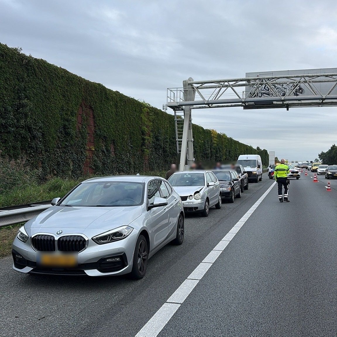 Ongeval met vijf voertuigen op A28 richting Utrecht