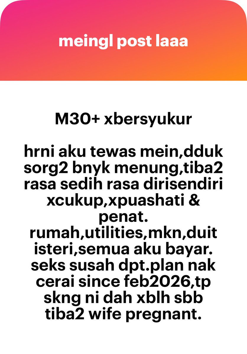 meinmokhtar's tweet photo. Luahan laki. *brohug https://t.co/k7OM3RKqas