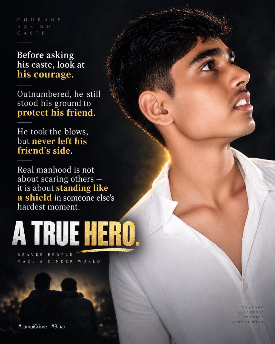 amit00000000121's tweet photo. A treu hero during the whole accident he never left his friend 👍
#Jamui #Jamuicrime #kundanyadav
#Bihar #Rape #molestation #girlsafety https://t.co/ZYktn0orcl