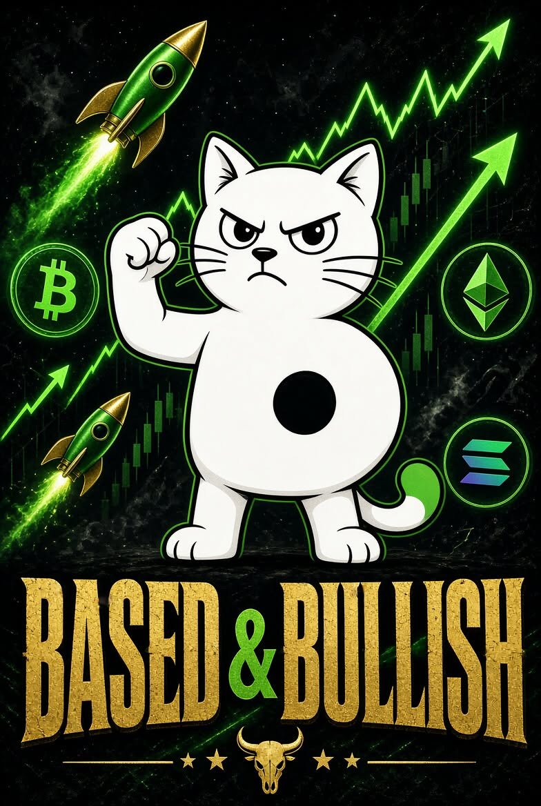 BasedCatOnBased's tweet photo. The Cat is Based and Bullish! https://t.co/NDYKWRqbvs