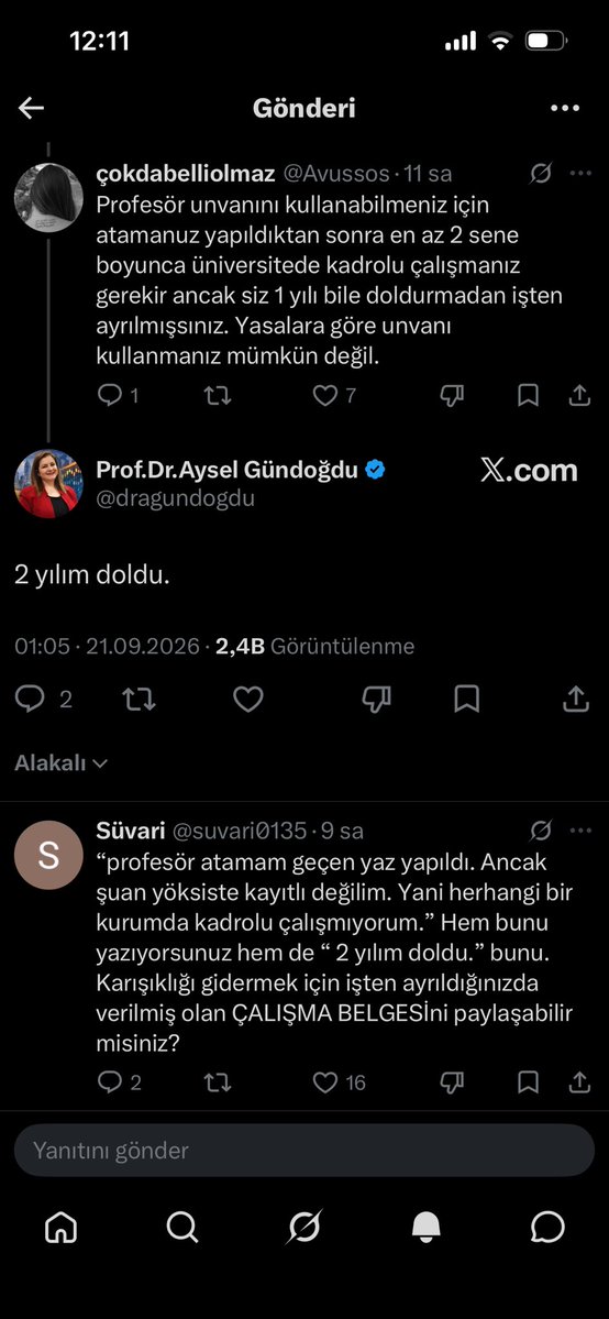 HatimeKamilclbi's tweet photo. Atandığı üniversiteyi açıklayamadı.
“Profesör” ünvanını sildi, hesabını kilitledi. Bu kadar kolay!
Ne yapmıştı? 👇 https://t.co/WOTnAhrZlD