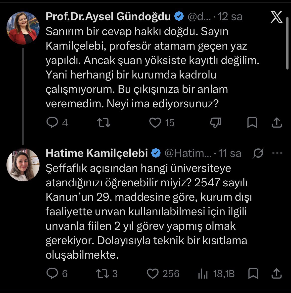 HatimeKamilclbi's tweet photo. Atandığı üniversiteyi açıklayamadı.
“Profesör” ünvanını sildi, hesabını kilitledi. Bu kadar kolay!
Ne yapmıştı? 👇 https://t.co/WOTnAhrZlD