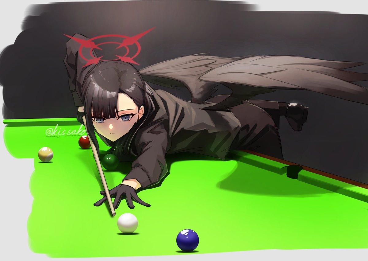 kis_sako's tweet photo. イチカは多分ビリヤード上手い https://t.co/XhF9u2vx3P