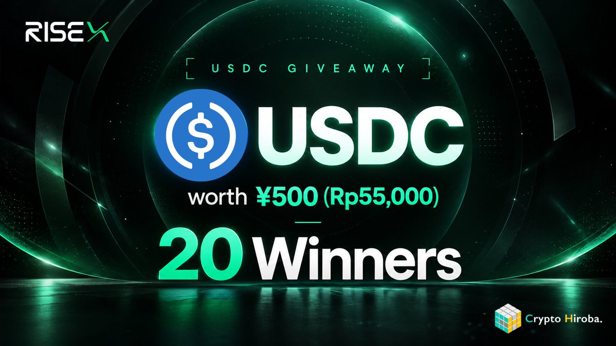 CryptoHiroba's tweet photo. 9月第2弾プレゼント

500円分のUSDCを20名様にプレゼント！

BTCが86,000ドルを突破し、暗号資産界隈では各所で熱い動きが見られています！👀
オンライン・オフラインを問わずイベント盛りだくさんのCrypto Hirobaで、イベントも相場の盛り上がりも一緒に楽しんでいきましょう🔥

プレゼントのUSDCは、Ethereumの考案者であるVitalik氏も出資する @risextrade の証拠金としてもご利用いただけます。RISExのアカウント作成は⇩から。
https://t.co/6rLs2hW5iu