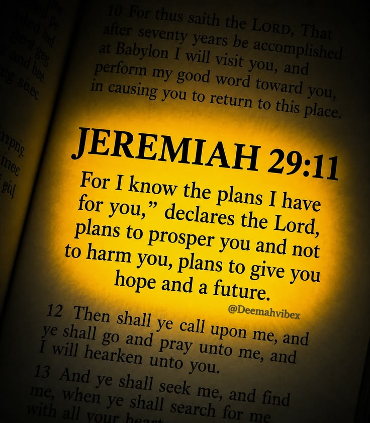 DearGod8pq's tweet photo. JEREMIAH 29: 11 https://t.co/HKohHFwbVY