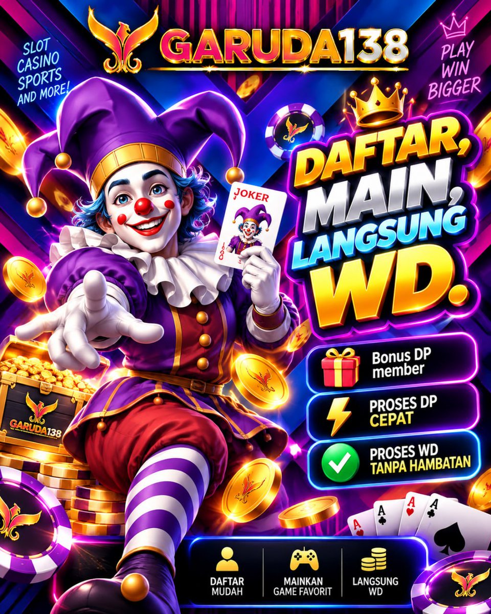 CyndyB31513's tweet photo. 🔵 GARUDA138 PORTAL RESMI MEMBER VVIP 🔵 Link slot gacor: https://t.co/2jPfJzNKN0
💥 Pola Slot Gacor hari ini 
💥 ID pro cepat cair 
💥 Pilihan Game Terpopuler https://t.co/rVGECejqpm