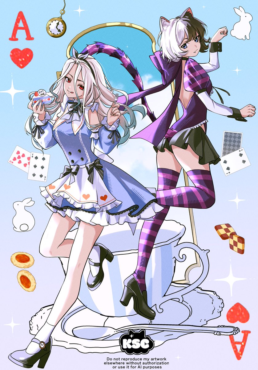 kuraschuu's tweet photo. day 3: fantasy ☕️🃏🍰

#sengenfashionweek #千ゲ https://t.co/MwyQDbPpRQ