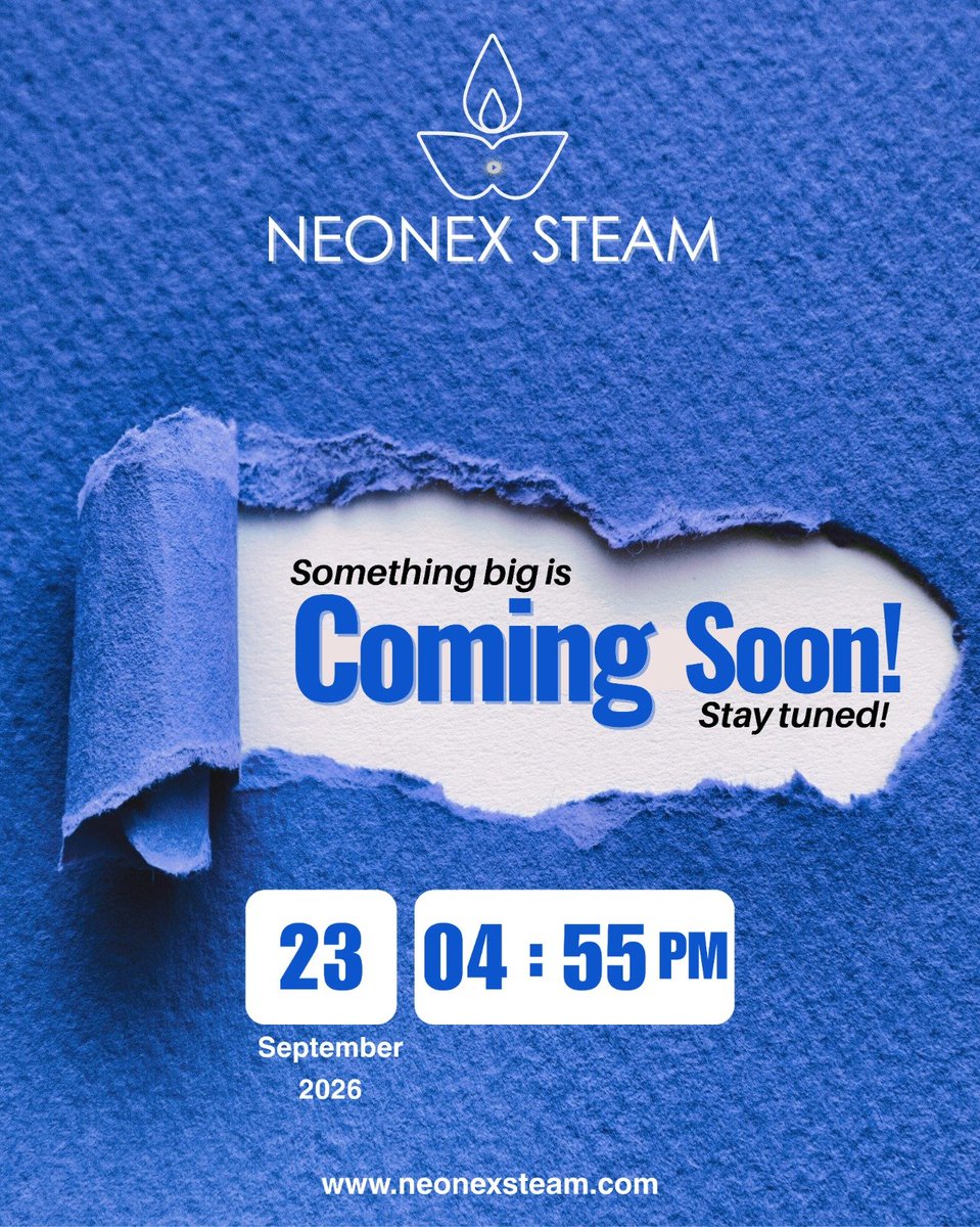NeonexSTEAM_'s tweet photo. Something big is on the way🤗

A new chapter of innovation is about to begin.

Stay tuned🤞

#NeonexSTEAM #ComingSoon #Innovation #Technology  #newlaunch https://t.co/8gh43ObO1j