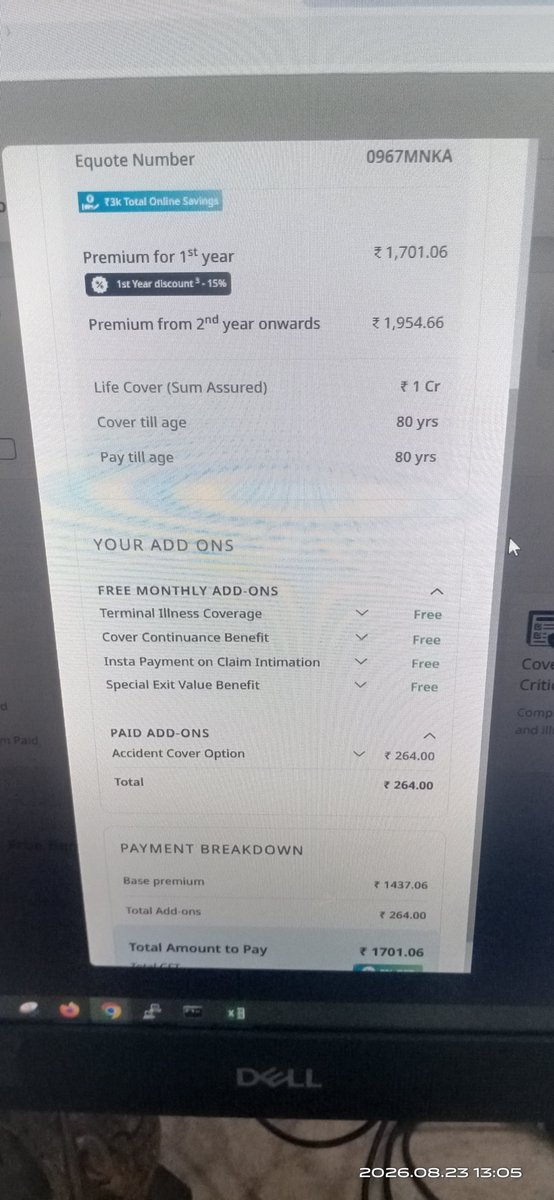 Sharma985Sharma's tweet photo. @AxisMaxLifeIns 

Please look in this matter.

Why charged premium more.. https://t.co/A2n26m8DbY