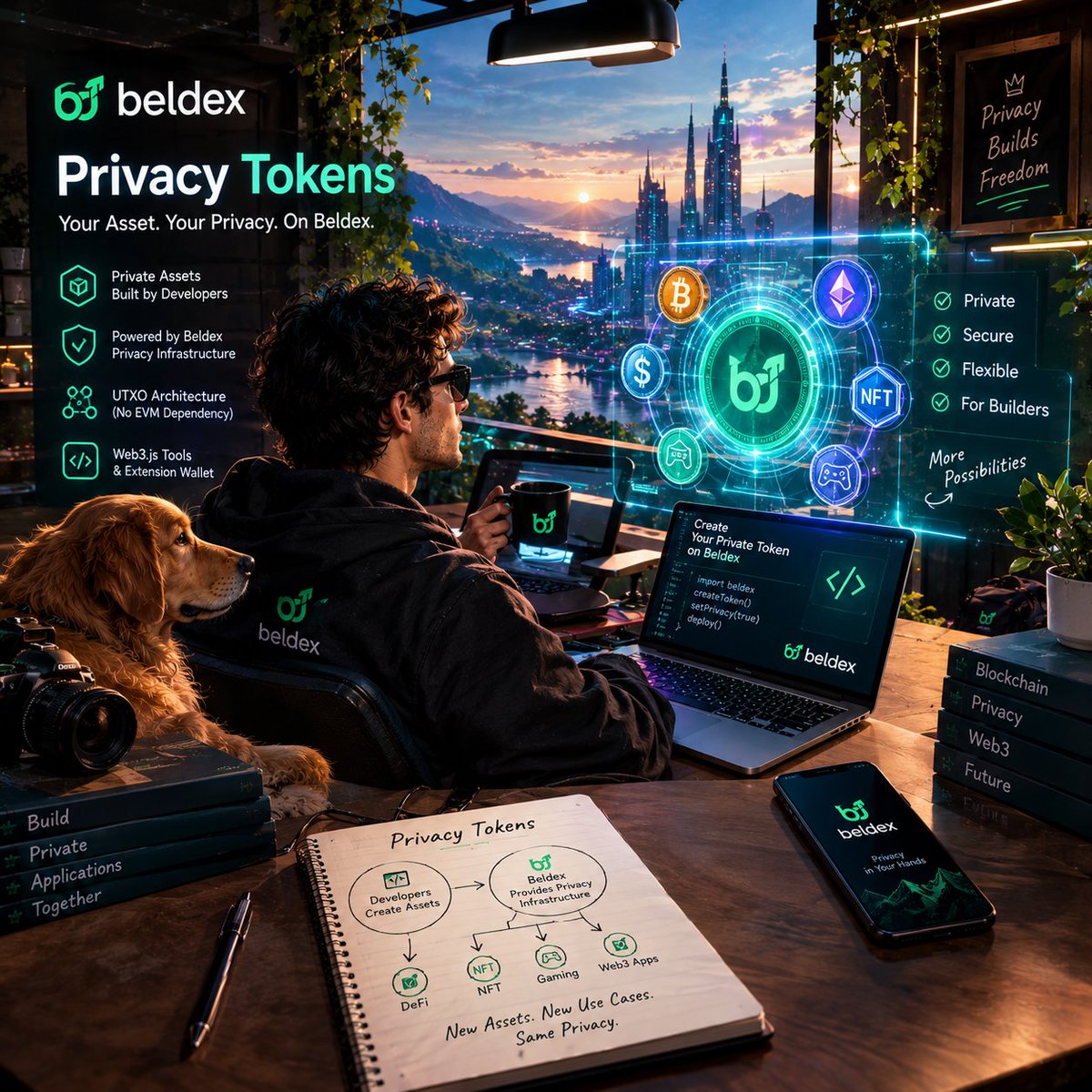 ECHOSAYS's tweet photo. Good morning Legends ☀️

Something interesting is taking shape around @BeldexCoin :

Privacy Tokens.

The idea goes beyond having a private native coin.

Developers could issue their own privacy-preserving assets directly on Beldex, while using the network’s existing privacy and settlement infrastructure underneath.

What caught my attention is that the first version doesn’t depend on the future EVM sidechain.

It starts with Beldex’s existing UTXO architecture, then builds toward a developer stack with Privacy Tokens, Web3.js tools and an Extension Wallet.

That creates a different model:

Projects build the asset and application.

Beldex provides the private foundation underneath.

If this works as planned, the interesting part may not be how many tokens are created, but what new applications become possible when privacy is built into the asset layer from the start. 🔒

Exploring this direction with @NucleusCodes

#Beldex