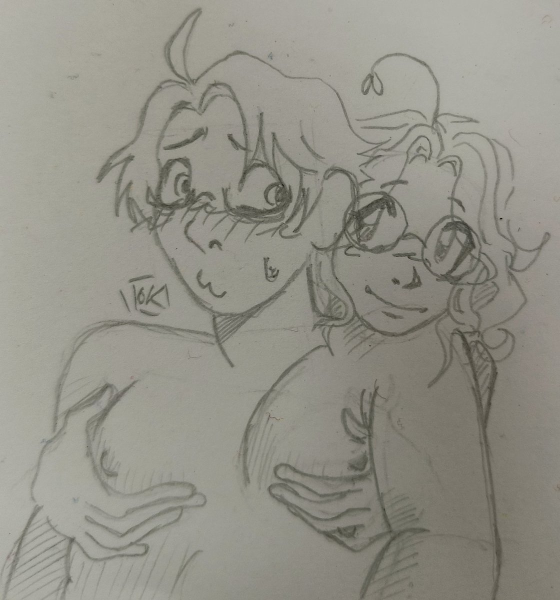 not_kyman's tweet photo. A small exchange with a classmate at the university @Shrimpytailzzz 
I do not know if I will be able to draw anything else, as I have a very strong sensory overload and I do not feel well.. https://t.co/1TIiUOOSoy
