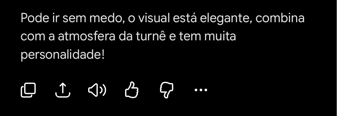 DANIILOpng's tweet photo. Eu perguntando pro Gemini se a roupa que escolhi para ir pro show tá de boa pra proposta dele, pq vi todo mundo usando roupas na paleta do show... 🥹🥲 https://t.co/xuBsUIdflG