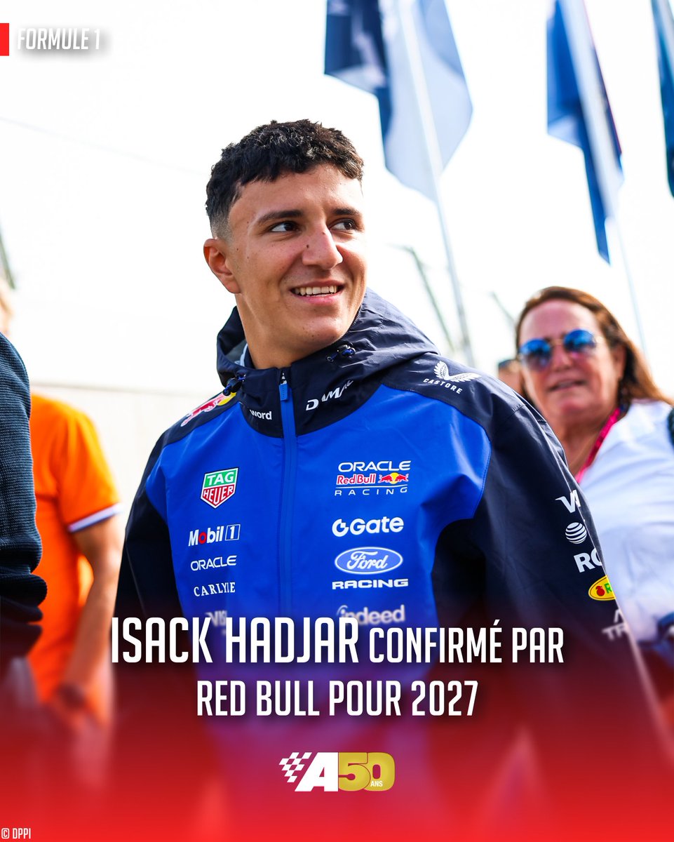 autohebdo's tweet photo. Red Bull confirme qu'Isack Hadjar sera toujours l'équipier de Max Verstappen en 2027 !

#F1 

🔗 https://t.co/mOsimPnrGr https://t.co/0uYavqQUb1