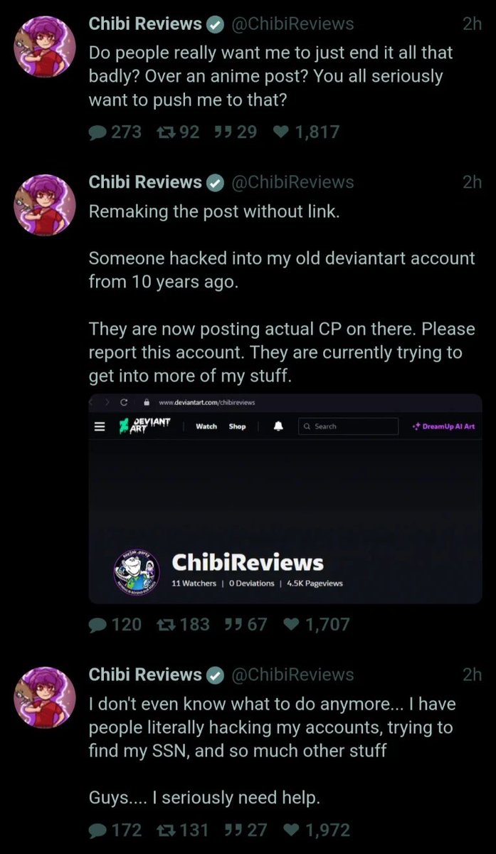 CuckReviews's tweet photo. @Drreage @reallynotkazuma @ChibiReviews @Larpetsu no hes just a lolcow which the entire internet makes fun of

heres him posting links to csam and u will still defend him like the pedo u are 😂✌️ https://t.co/CcOZrLyxx9