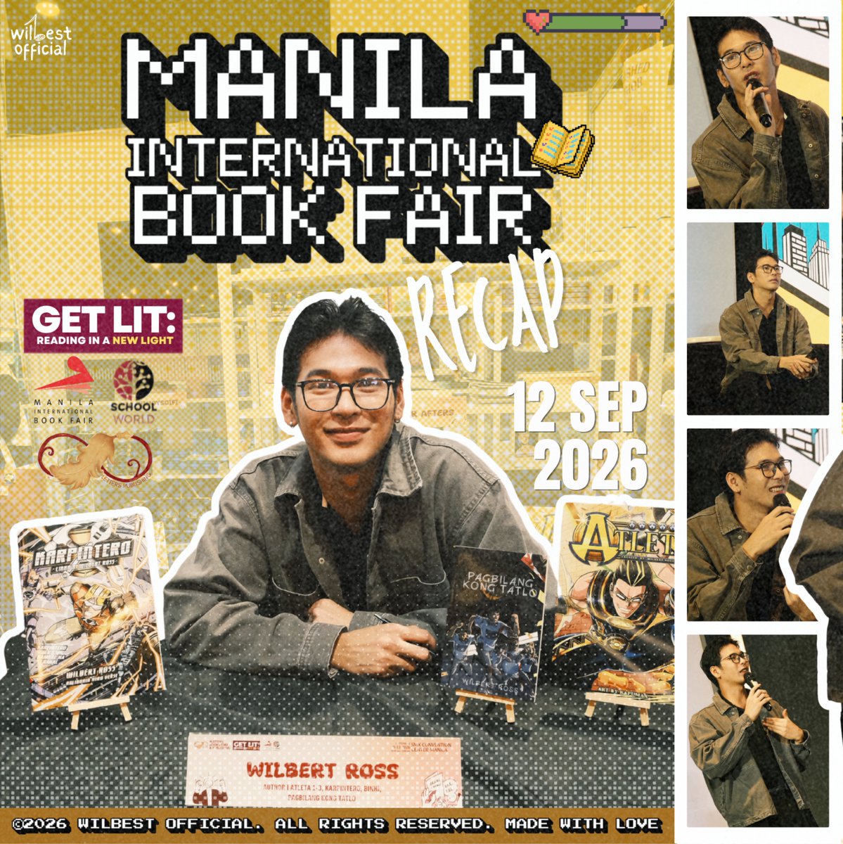 wilbest_ofc's tweet photo. MANILA INTERNATIONAL BOOK FAIR RECAP

A quick look back at MIBF with author Wilbert Ross! Huge love to every single fan who dropped by, snapped photos, and from signing books to connecting with readers over Pinoy-centric superhero stories like Atleta, the energy and support from the community was unmatched.

Thank you to everyone who dropped by, supported, and made this event extra special. Your love and support mean so much! 

Swipe through the memories and relive the MIBF moments with us! 

#WRMultimediaWonder