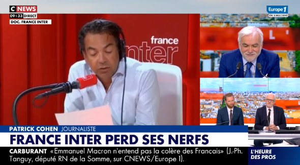 MissNathDuSud's tweet photo. Finalement, l’édito de @patrickcohen  était peut être autobiographique…
Il parle de @CNEWS , de @PascalPraud, de ceux qui occupent trop de place, qui imposent leur voix, qui empêchent le débat… 
On se demande presque s’il ne vient pas de nous lire son propre portrait sans s’en rendre compte.
A force d’expliquer qui devrait pouvoir parler, quelle parole serait acceptable et quelle voix devrait disparaître, il ne fait peut être pas un édito sur les autres, il nous livre simplement, en direct, sa conception très personnelle du pluralisme.
Et puis cette obsession de vouloir éteindre le micro de ceux qui dérangent…
Finalement, Patrick Cohen n’a peut être pas demandé l’interdiction de CNews.
 Il a simplement fait une démonstration magistrale de la raison pour laquelle certains ont tant besoin de CNews.
Merci pour l’illustration, Patrick. C’était presque pédagogique !!!!